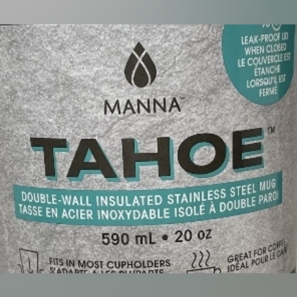 Manna Insulated 20oz Tumbler with handle • NWOT - Picture 2 of 2